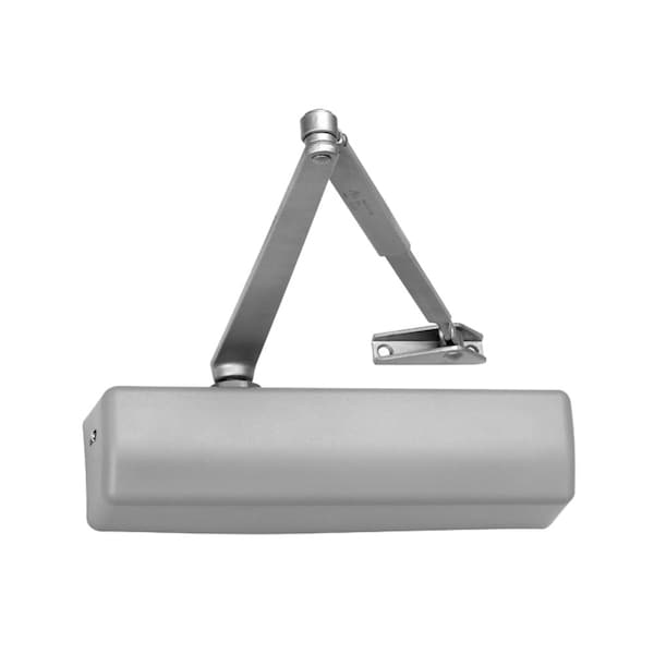 Grade 1 Surface Door Closer, Double Lever Arm Heavy Duty, Pull Side Mount, Size 1 to 6, Full Cover,